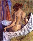 After the Bath, woman with a Towel